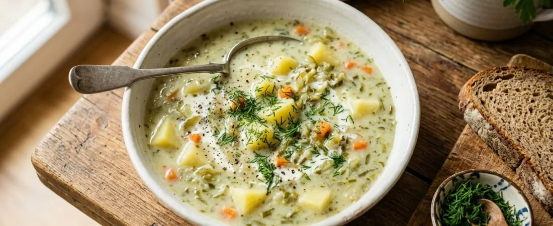 Zupa ogórkowa – klasyczny przepis krok po kroku jak u babci